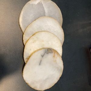 Round agate coasters